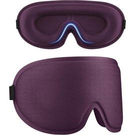 IEOVIEE Antifaz para Dormir para Mujer y Hombre, Diseño Ergonomico 3D para Las Pestañas y Los Movimientos Oculares, Máscara para Dormir Transpirable y Bloqueadora de Luz,Morado
