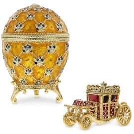 BestPysanky 1897 Coronation Royal Imperial Easter Egg 3.8 Inches Tall