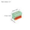 sourcing map 5 Packs PCB Spring Terminal Block Connector KF141V