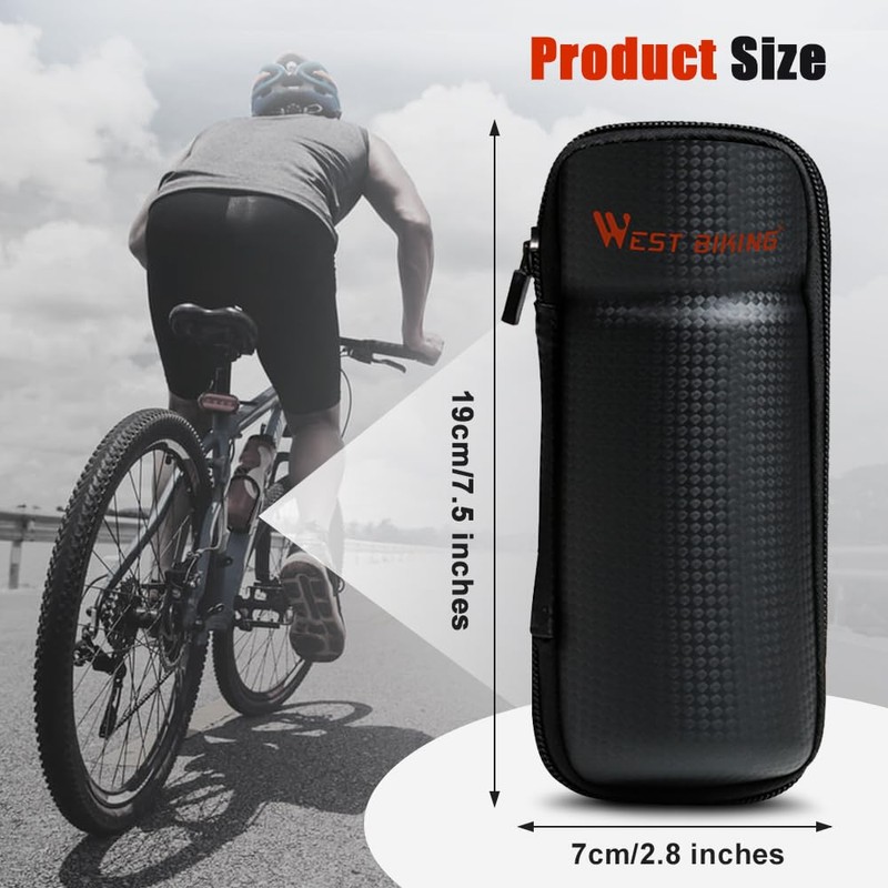 ZIMAOER Bicycle Bottle Holder with Tool Bag, Lightweight & Robust