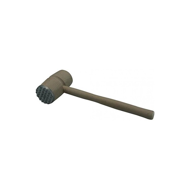 APOLLO Metal Meat tenderizing Mallet, Wood, Brown, 30x4.6x11