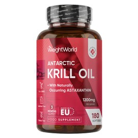 Antarctic Krill Oil Capsules - 1200mg - 3 Months Supply - 180 Softgels