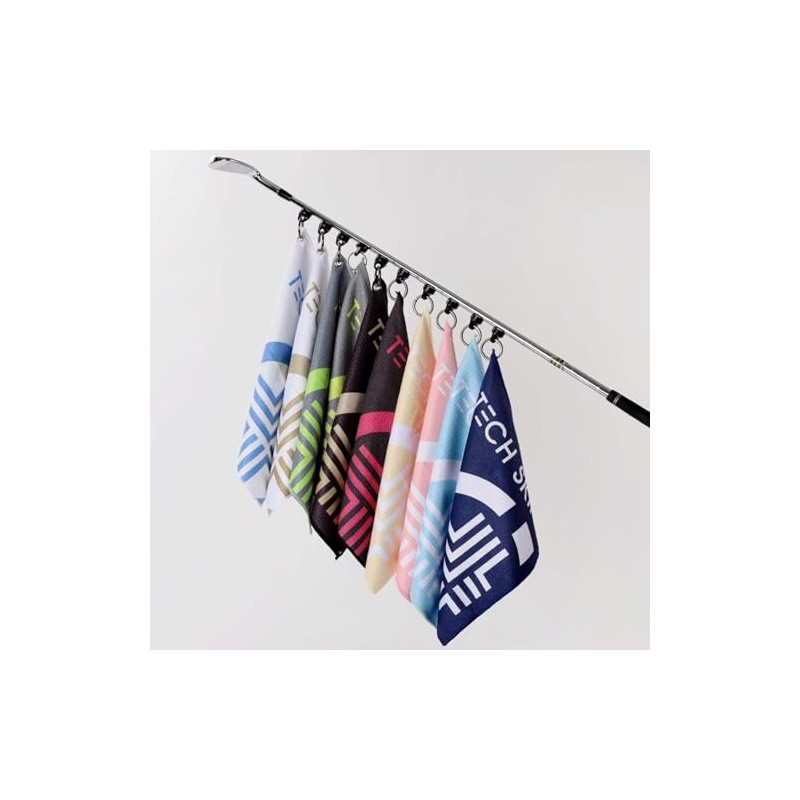 Tech Skin Magnetic Golf Towel Super Absorbent Microfiber Ball &