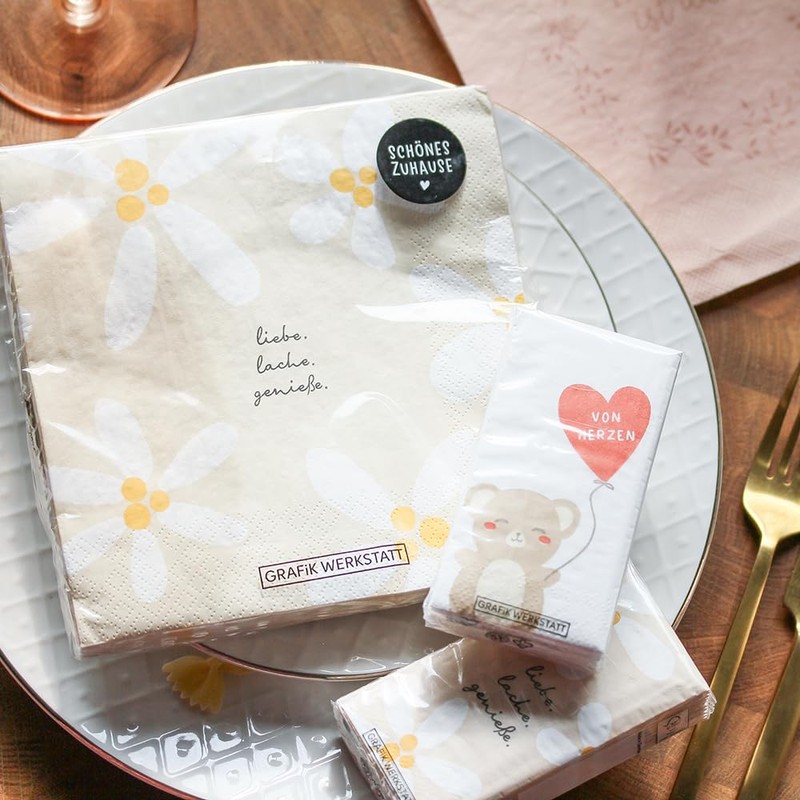 Graphic Workshop Napkins with Saying | Pack of 20 |