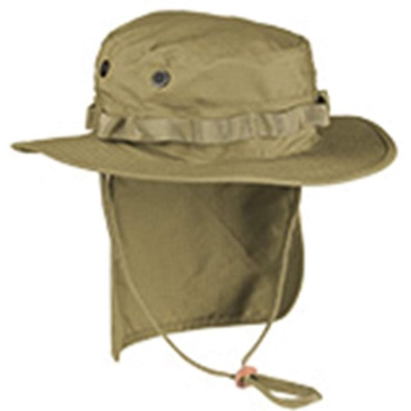 MIL-TEC Boonie Hat with Detachable Neck Shade British SEAL Short Brim Ripstop Fabric - COYOTE 3XL (64cm)