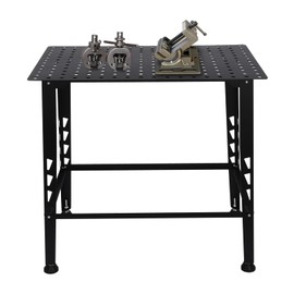 36x24 Welding Table, 600LBS Steel Welding Table Welding Fabrication Table Universal Work Table with Welding fit-up Kit, Heavy Duty Carbon Steel Weld Table for Welding Sawing