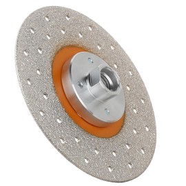 Vearter 5'' Vacuum Brazed Diamond Saw Blade, Grinding Disc Cutting Wheel Double Side Use 5/8-11" Thread for Angle Grinder, for Tile Quartz Artificial Stone Granite Marble (125mm)