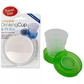 Kole Imports Collapsible Drinking Cup And Pill Box