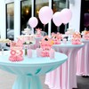9Pcs Pink Baby Shower Decorations, Honeycomb Baby Girl Shower Centrepieces