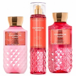 Bath & Body Works Bath and Body Works - Champagne Toast - Daily Trio - Gel de ducha, fragancia fina y loción corporal súper suave