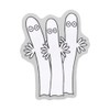 Sunstar Stationery S3623378 Moomin Clip, Acrylic Clip, 3 Pieces