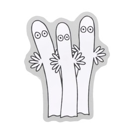 Sunstar Stationery S3623378 Moomin Clip, Acrylic Clip, 3 Pieces