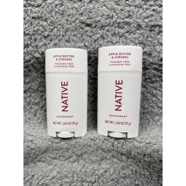 Native Lot of 2 Native Limited Edition Deodorant Apple Butter & Strudel - Aluminum Free