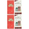 Pack Of 4 Christmas Money Wallet Gift Cards & Envelopes