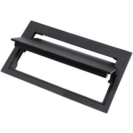 Hiorucet Cast Iron Fireplace Ash Dump Door Chimney Cleanout Door, Chimney Cleanout Cover, Ash Dump Cover, Fireplace Cleanout Cover Used to Isolate Ashes for Easy Cleanup of Debris, 4 1/2 by 8 5/8 Inch