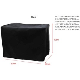 ELR Printer Cover Multiple Sizes Dust Protection Covers Compatible with Canon Pixma MX712/MX860/MX870/ MX882/MX885/MX892 Printers Dust Protector Black (XL: 19.7 * 17.7 * 11.8 in)