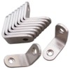 (Nanairokan) Stainless Steel L-Shaped Angle Bracket with Dedicated Screws Corner