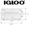 Igloo Cooler Plastic Hinges for Ice Chests (Set of 3)