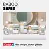 tesa Baboo L Bathroom Organiser with Bamboo Lid, Matt White,