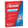 Rennie Indigestion & Heartburn Relief (No Added Sugar) Peppermint Chewable Tab X 24