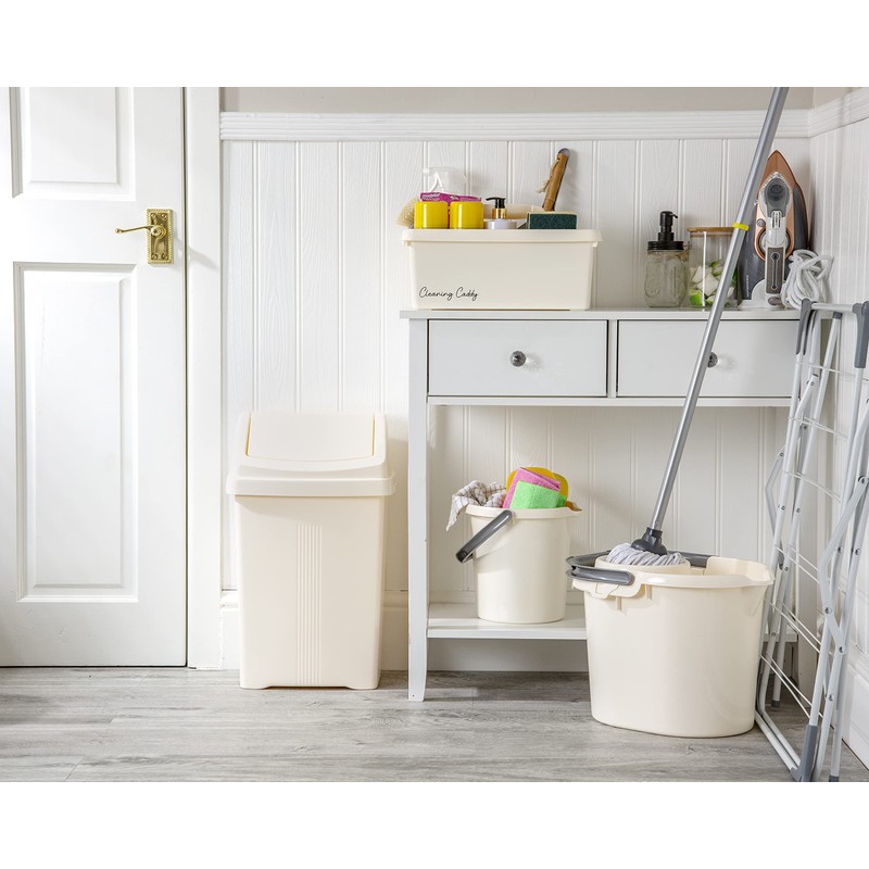 JMS we create smile 8L/25L/50L Litre Plastic Swing Lid Bin