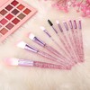 Gjinxi 10pcs Makeup Brush Set, Glitter Crystal Handle Makeup Brushes,