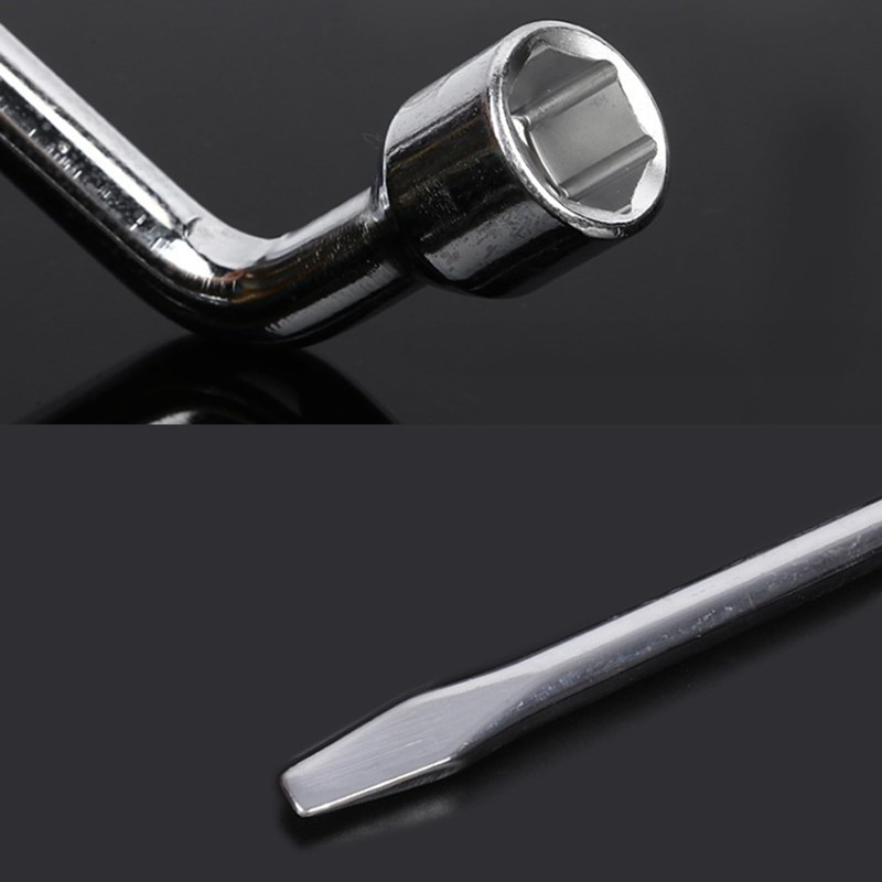 CLKE L-Type Spare Wheel Key, Steel Wheel Removal Wrench with