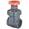 Spears PVC Gate Valve, Non-Rising Stem, Viton O-Ring, 1-1/2" NPT