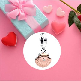 UIHEI Jewelry Treated Freshwater Dangle Charm Animals Cartoon Herat Charms for Women Necklace or Bracelet Charm in 925 Sterling Silver,Mother's Day Birthday Valentine's Day Jewelry Gifts for Women