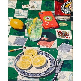 SUHEFAFA Paint by Numbers Adult Poker Paint by Numbers DIY Adults, Acrylic Paint Canvas and 3 Brush Kit Gift Home Decoration Without Frame (40 x 50 cm)