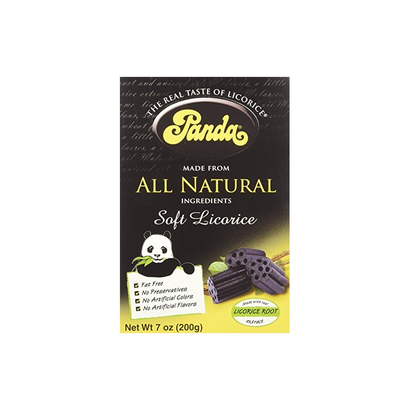 Panda Licorice, Licorice Chews, 7-Ounce Bags (Pack of 12)