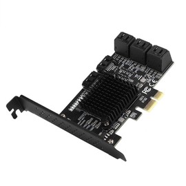 8 Port PCI E to SATA3.0 Controller, PCI Express to SATA3.0 8 Port SATA III Expansion Controller Card Adapter