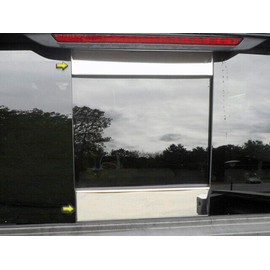 QAA is Compatible with 2017-2020 Honda Ridgeline 2 Piece Stainless Sliding Rear Window Trim Accents RW17240