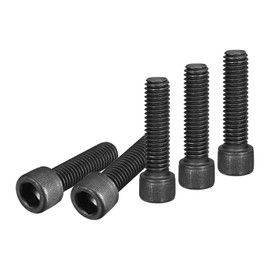 DTGN 3/8-16x1-1/2" Socket Head Cap Screws Bolts, 10Pcs 12.9 Grade Alloy Steel, Machine Hex Socket Screw, Hex Drive, Black Oxide Finish, UNC Coarse Thread Fully Threaded