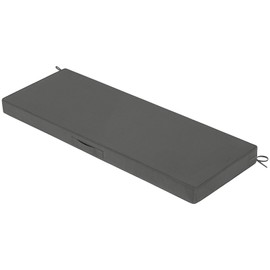 HOMELYSIAN Outdoor Bench Cushion - 59" x 18" x 3" Bench Cushions for Outdoor Furniture, Non-Slip Outdoor Swing Cushions with Removable Cover, Patio Bench Cushion for Backyard Porch Settee (Dark Grey)