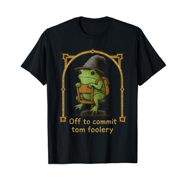 Off to Commit Tom Foolery Weirdcore Frog Wizard Shirt Kids T-Shirt