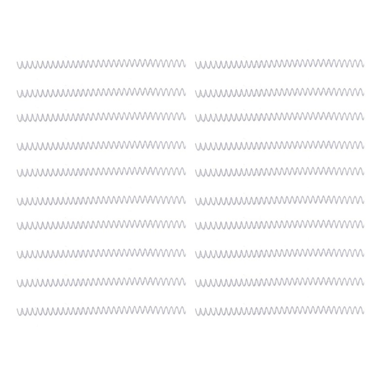 Spiral Binding Coils Durable Plastic Spines for Stationery Work (Transparent)