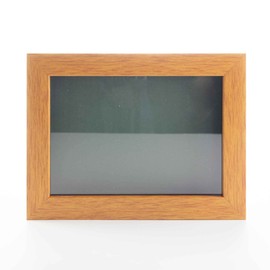 Honey Pecan 24x30 Large Shadow Box Display Wooden Frame with Green Acid-Free Backing UV Acrylic & Hanging Hardware - with 3/4" Usable Depth - Great Jersey Frame Display Case Shadowbox