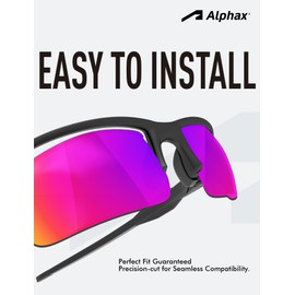 Alphax 3 Pair Polarized Replacement Lenses for Oakley Batwolf OO9101 Sunglasses- Black+Deep Water+Midnight Sun