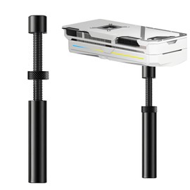 VLYX Graphics Card Support, Gpu Support Bracket, Adjustable 74-120mm Gpu Support Aluminum Alloy Gpu Sag Bracket with Magnet Gpu Anti Sag Bracket (Black)