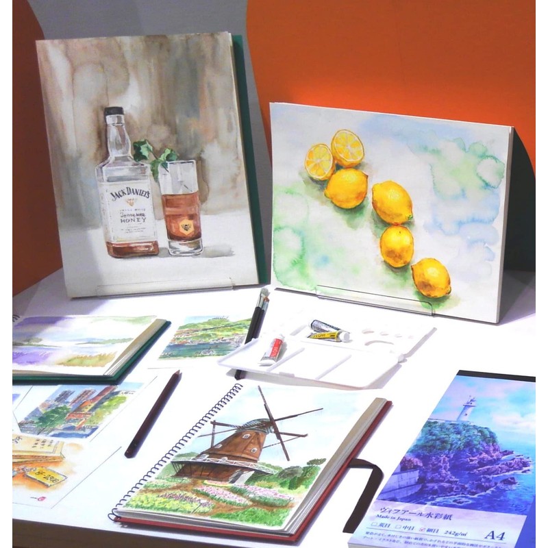Maruman S21VA vifArt Watercolor Paper Sketchpad, SM, Medium Grain
