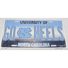 Go Heels State License Plate North Carolina University Tarheels Unc Sign L934
