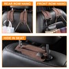 Wbgraceful 2Ps Car Seat Back Double Hook（Brown）