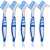 ZKGYUS Pack of 5 Denture Toothbrushes, Portable Denture Cleaning Brushes