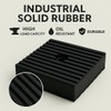4 Pack Heavy-Duty Anti-Vibration Pads – Solid Rubber 4"x4"x1" |