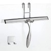 Simtive 12-Inch Shower Squeegee Set with Hooks