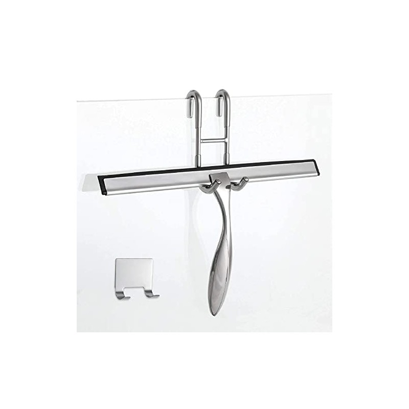 Simtive 12-Inch Shower Squeegee Set with Hooks