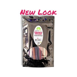 Naturz Beez HONEY STRAWS 2 Pack ASSORTED FLAVORS 40 Count KOSHER PAREVE USA HONEY Yummy