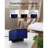 GOLOZA Digital Alarm Clock, Digital Clock with Modern Curved Design,