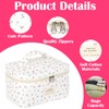 3-Piece Cosmetic Bag Women's Travel Toiletry Bag Set Women's Quilted